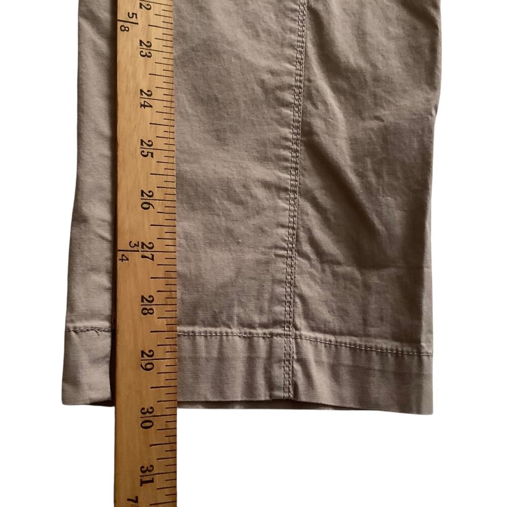 Chico’s Khaki Front Seam Convertible Roll-Cuff Cropped Utility Pants Tan size 2 - Picture 6 of 6